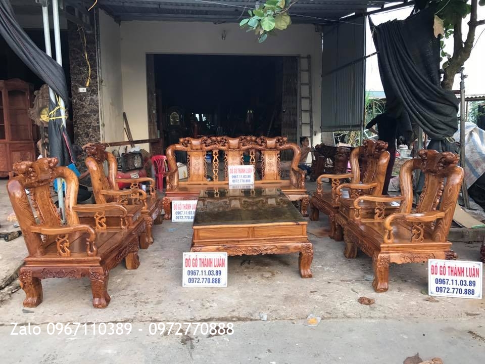 Bộ Bàn Ghế Minh Quốc Đào Cột 12. Chú Ngợi Việt Trì Phú Thọ..