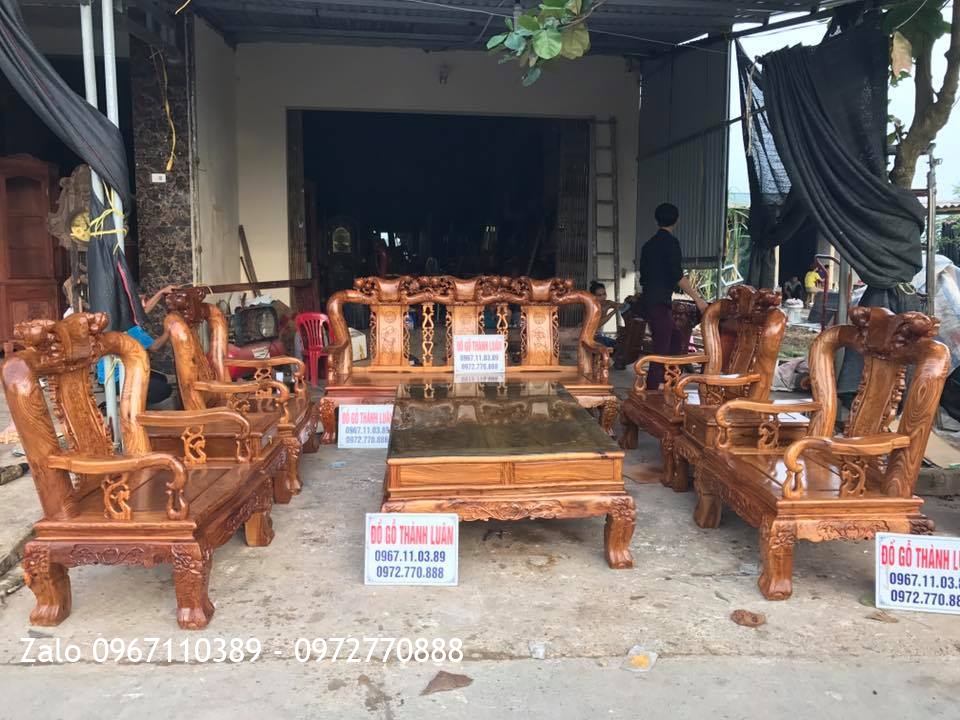 Bộ Bàn Ghế Minh Quốc Đào Cột 12. Chú Ngợi Việt Trì Phú Thọ..