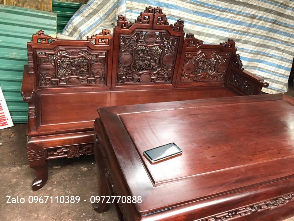 Kệ Tivi, Bộ Trường Kỷ Huế Ngũ Lân Gỗ Gụ