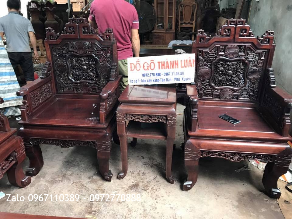 Kệ Tivi, Bộ Trường Kỷ Huế Ngũ Lân Gỗ Gụ-