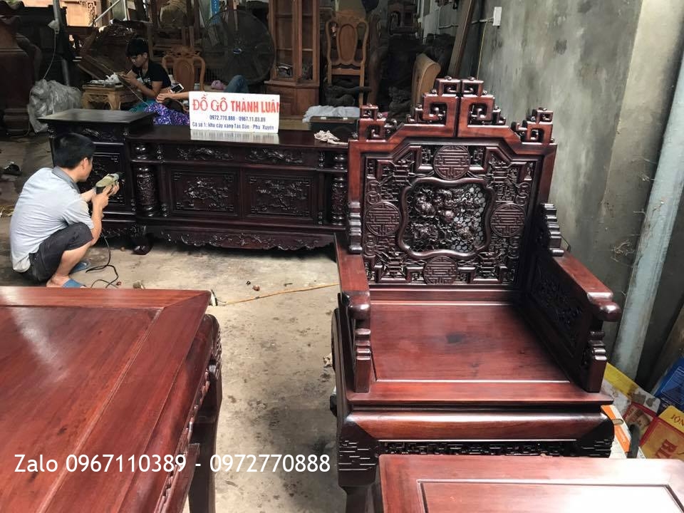 Kệ Tivi, Bộ Trường Kỷ Huế Ngũ Lân Gỗ Gụ.