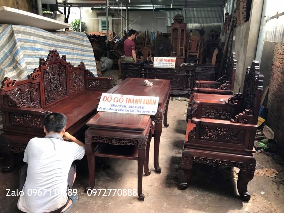 Kệ Tivi, Bộ Trường Kỷ Huế Ngũ Lân Gỗ Gụ.