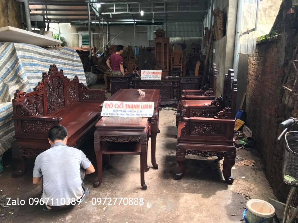 Kệ Tivi, Bộ Trường Kỷ Huế Ngũ Lân Gỗ Gụ:.