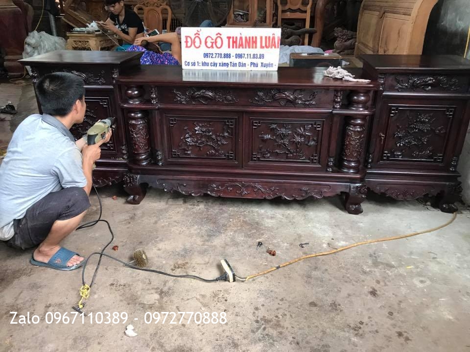  Kệ Tivi, Bộ Trường Kỷ Huế Ngũ Lân Gỗ Gụ:..