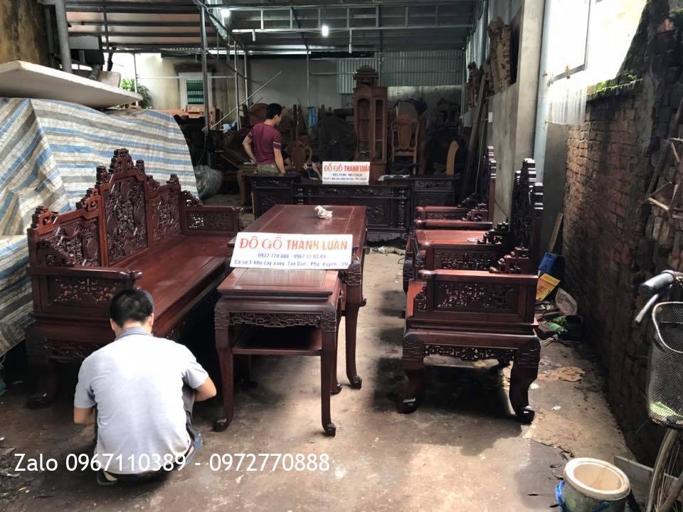 Kệ Tivi, Bộ Trường Kỷ Huế Ngũ Lân Gỗ Gụ:.