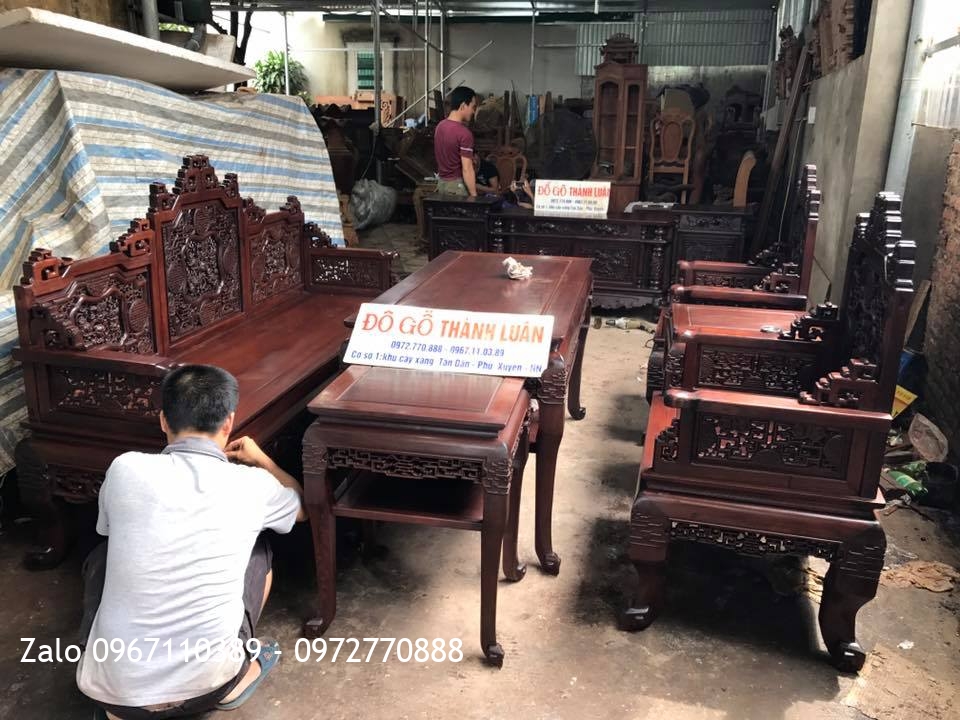 Kệ Tivi, Bộ Trường Kỷ Huế Ngũ Lân Gỗ Gụ: