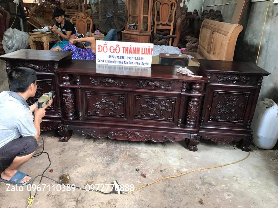 Kệ Tivi, Bộ Trường Kỷ Huế Ngũ Lân Gỗ Gụ:::