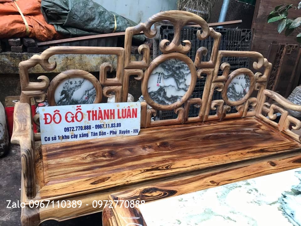 Bộ Ghế Móc Mỏ Gụ Ta Quảng Bình. 6 Món,.