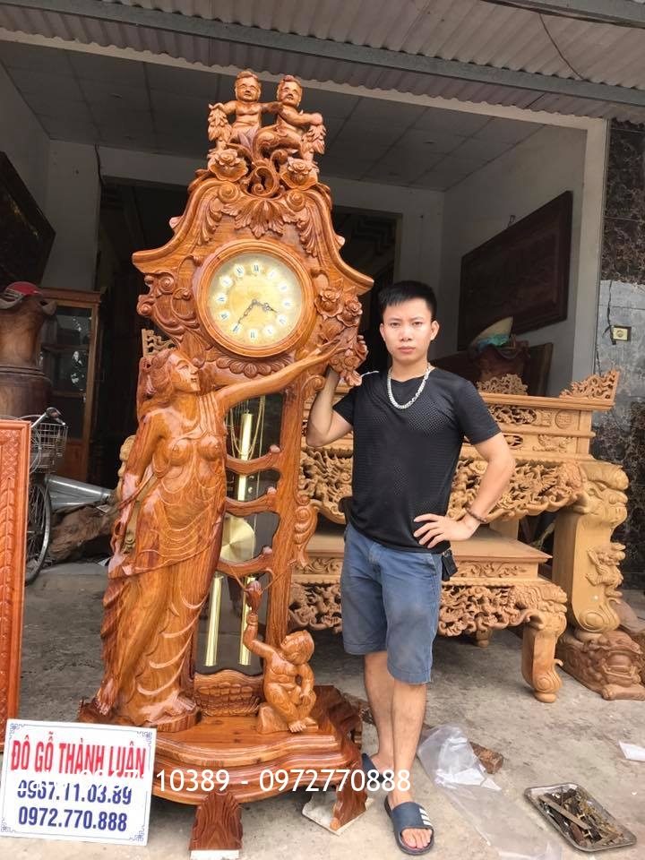 ng Hồ Cô Gái, Tranh Đồng Quê Gỗ Hương Nam Phi. C Hoàng Đông Anh HN