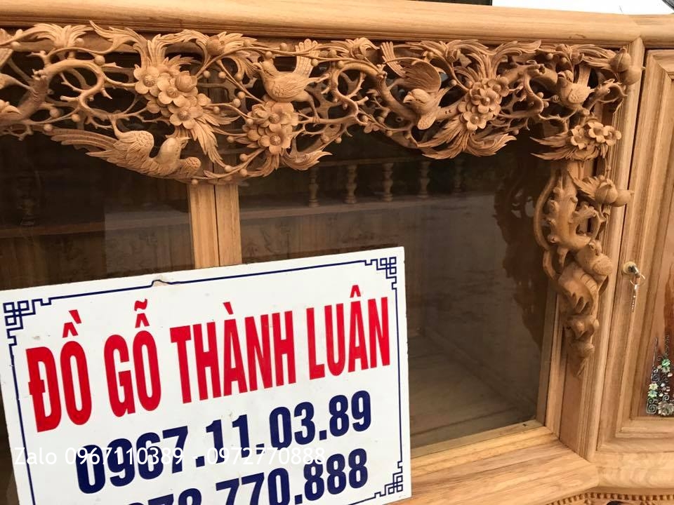 2 Tủ Chè Cánh Cong Gỗ Gụ. Khách Bắc Ninh.