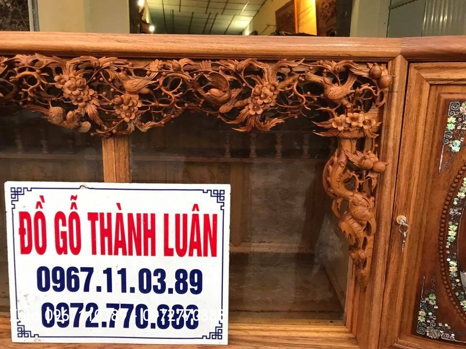 2 Tủ Chè Cánh Cong Gỗ Gụ. Khách Bắc Ninh..