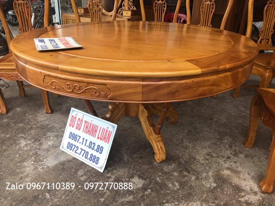 Bộ bàn Ghế Ăn Mẫu Cây Đàn Gỗ Gụ- 8 Ghế 1 Bàn. Khách Hà Nội.