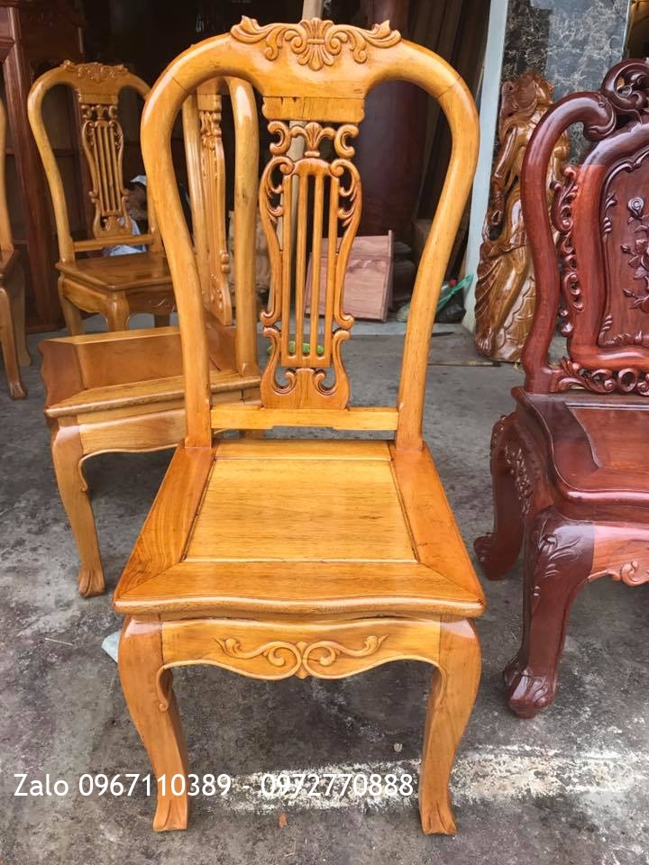 Bộ bàn Ghế Ăn Mẫu Cây Đàn Gỗ Gụ- 8 Ghế 1 Bàn. Khách Hà Nội1