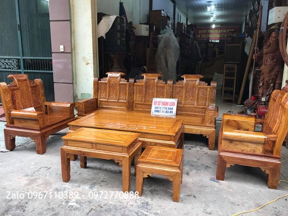 Bộ Ghế Âu Á Hộp Gỗ Hương. A Phong Kiến Thuỵ Hải Phòng
