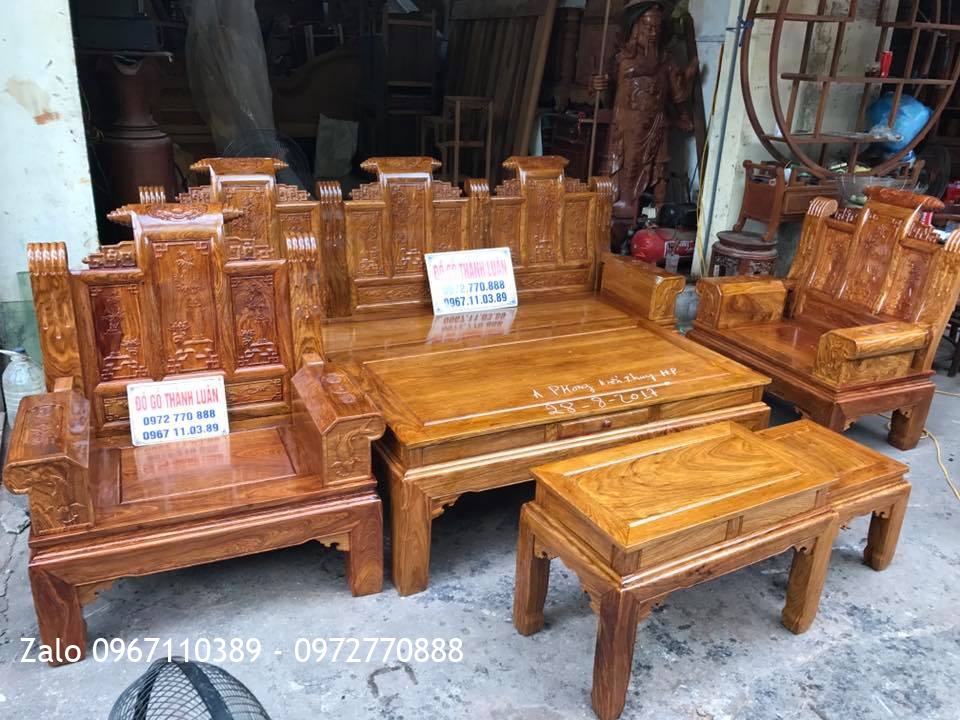 Bộ Ghế Âu Á Hộp Gỗ Hương. A Phong Kiến Thuỵ Hải Phòng,