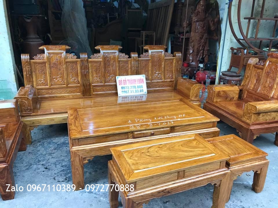 Bộ Ghế Âu Á Hộp Gỗ Hương. A Phong Kiến Thuỵ Hải Phòng.