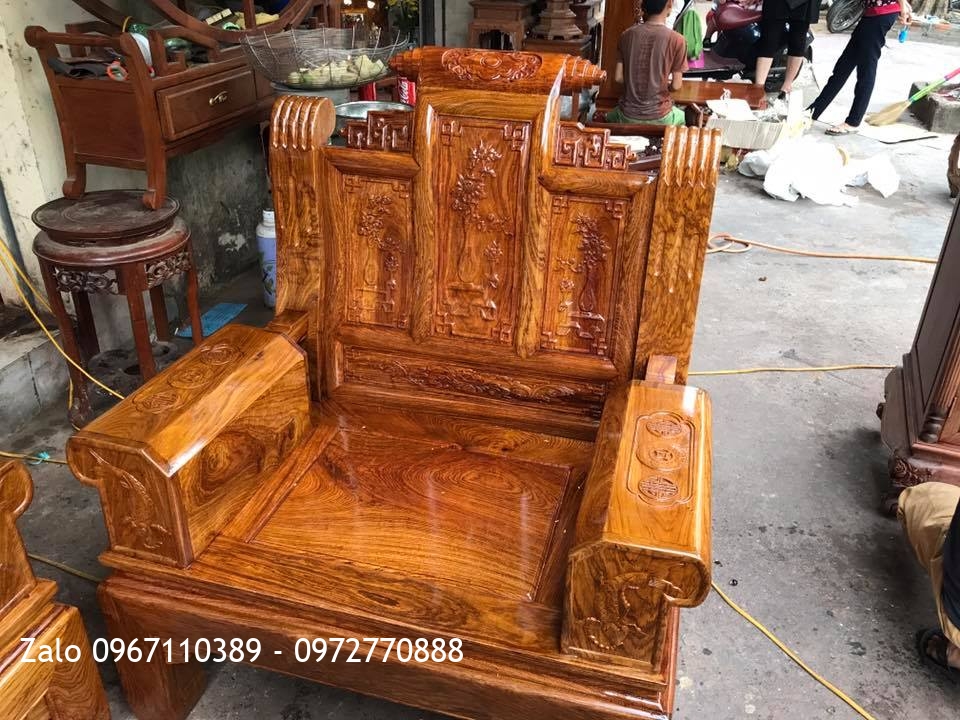 Bộ Ghế Âu Á Hộp Gỗ Hương. A Phong Kiến Thuỵ Hải Phòng.