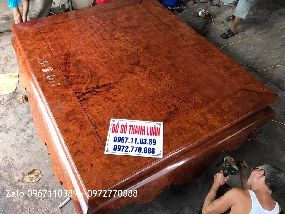 Bàn Giao Sập Cẩm Lai Nam Phi mặt 1 lá. A Uy Phù Cừ Hưng Yên,,