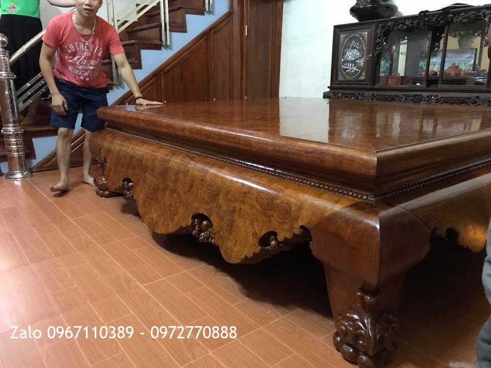 Bàn Giao Sập Cẩm Lai Nam Phi mặt 1 lá. A Uy Phù Cừ Hưng Yên.