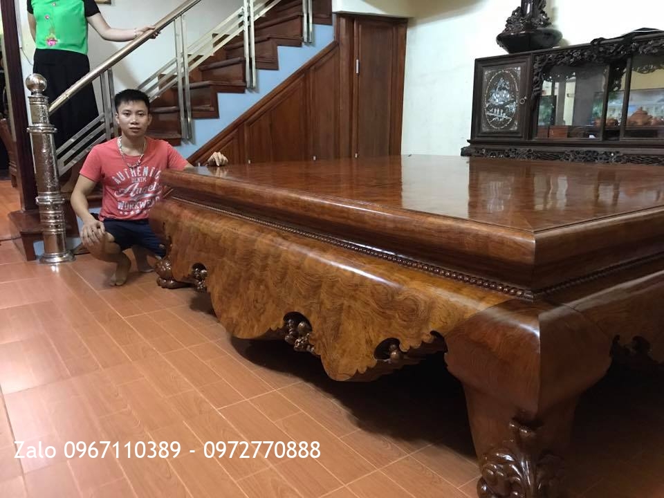 Bàn Giao Sập Cẩm Lai Nam Phi mặt 1 lá. A Uy Phù Cừ Hưng Yên.