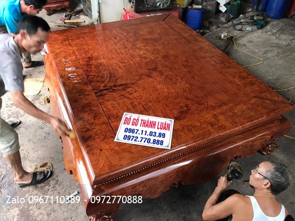 Bàn Giao Sập Cẩm Lai Nam Phi mặt 1 lá. A Uy Phù Cừ Hưng Yên