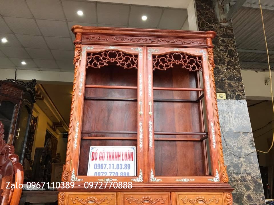 Tủ Rượu Gỗ Hương Đỏ. Khách Nghệ An,.