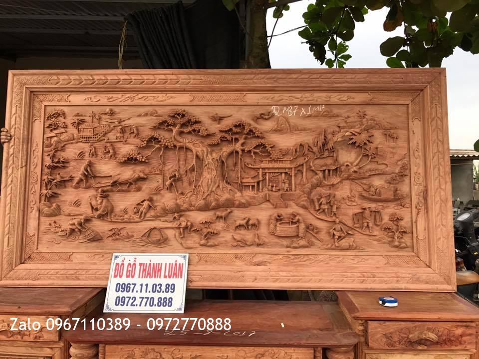 Tranh Đồng Quê Hương Đá Nam Phi;