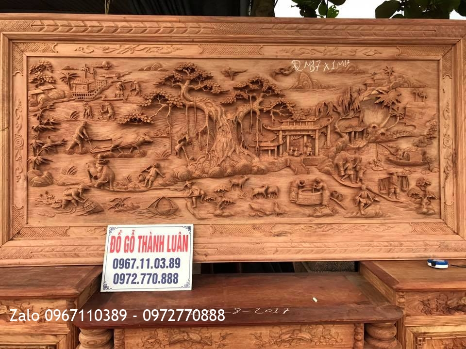 Tranh Đồng Quê Hương Đá Nam Phi.