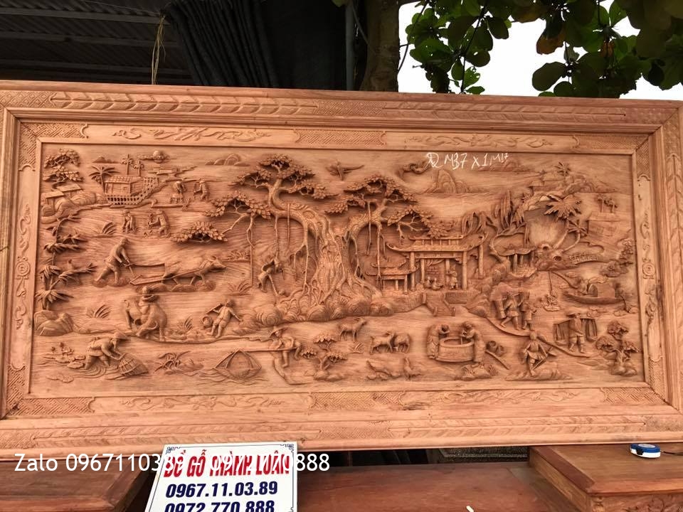 Tranh Đồng Quê Hương Đá Nam Phi.