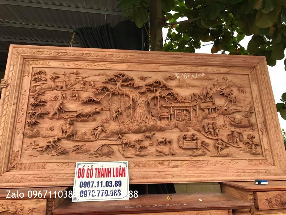 Tranh Đồng Quê Hương Đá Nam Phi1