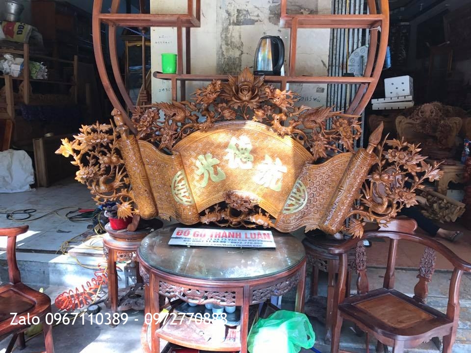 Bộ Cuốn Thư Câu Đối Gỗ Gụ. Khách Hải Dương: