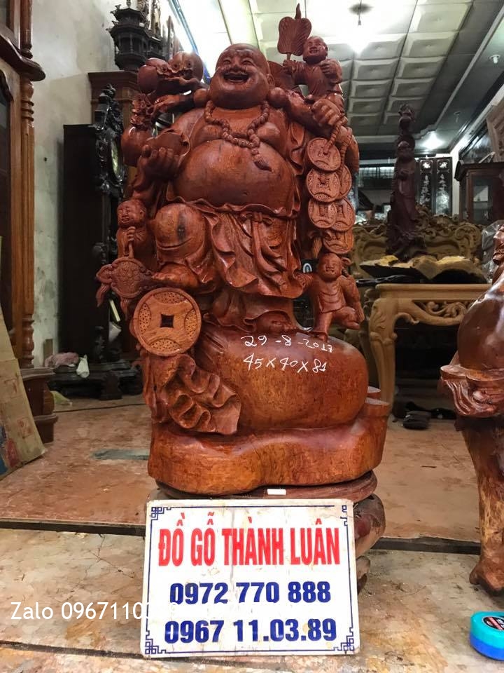 2 Pho Tượng Gỗ Hương Đỏ Lào, Đông Con Nhiều Cháu::.