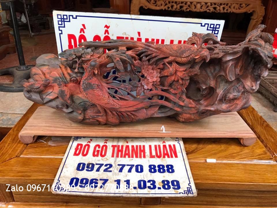 Tượng Ông Phỗng Gỗ Trắc Đỏ,