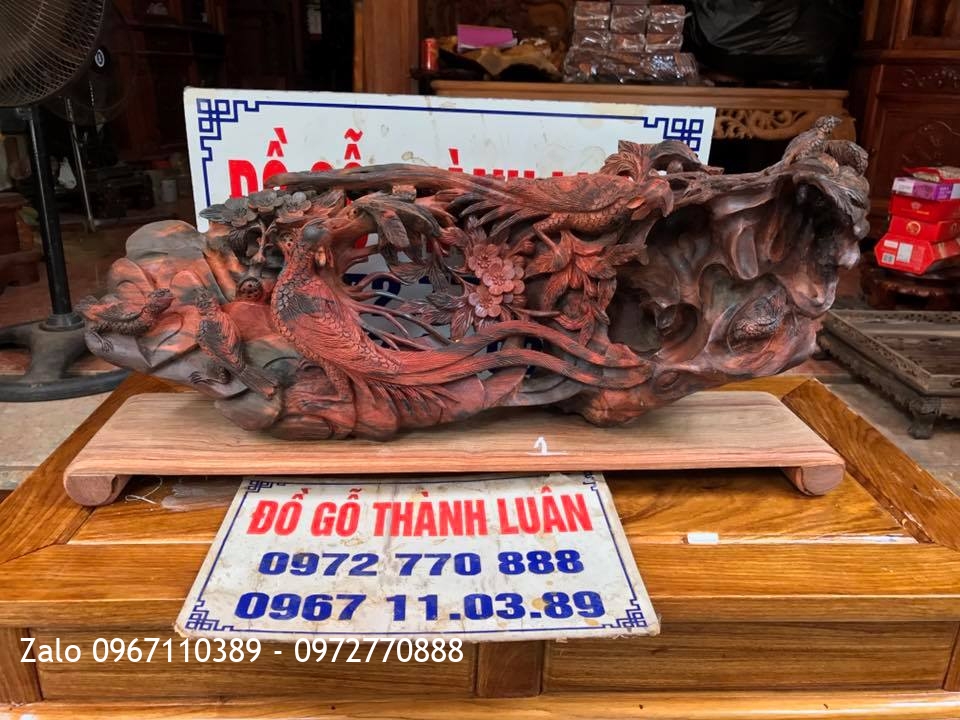 Tượng Ông Phỗng Gỗ Trắc Đỏ,,