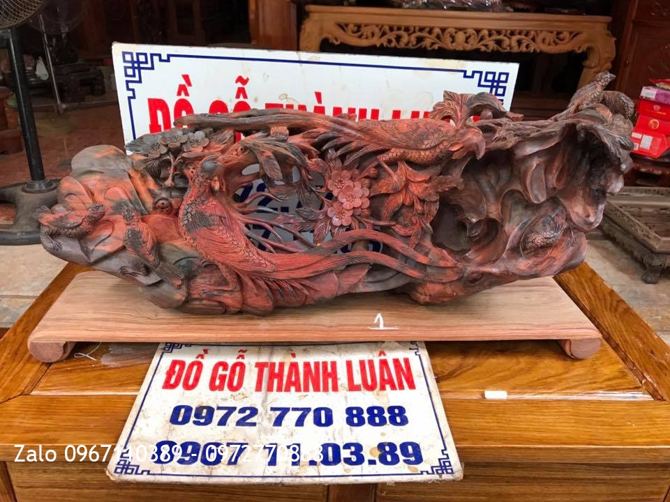 Tượng Ông Phỗng Gỗ Trắc Đỏ,,