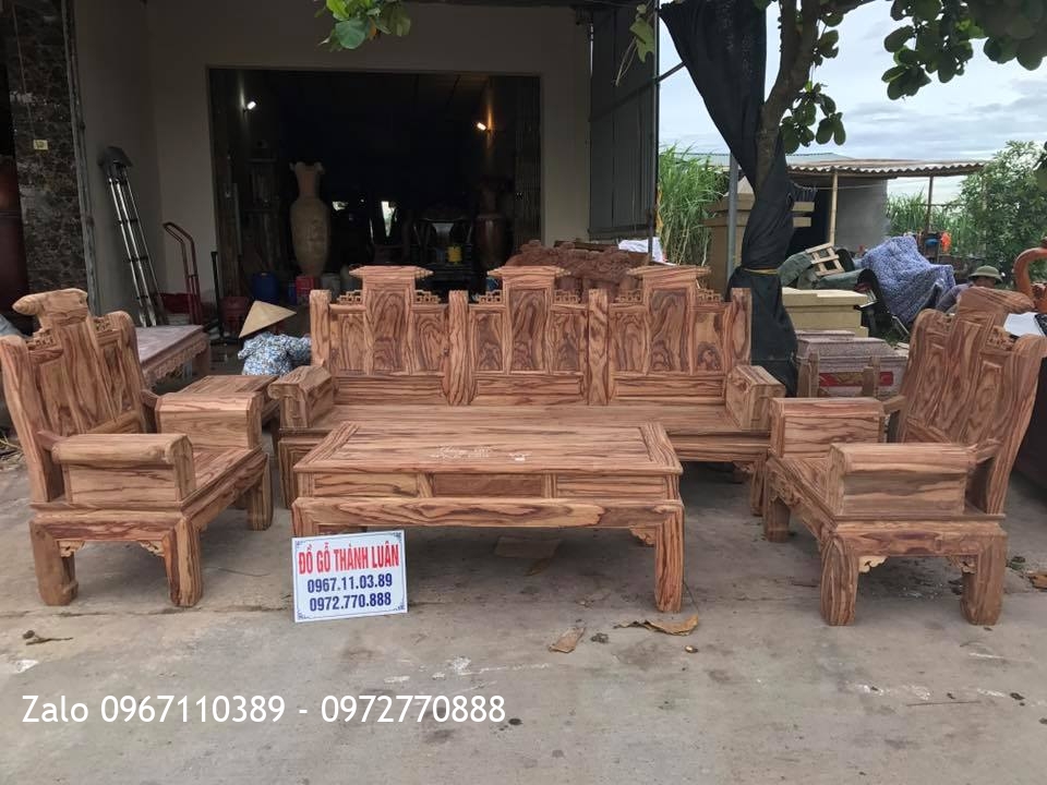 VÍP Bộ Ghế Âu Á Hộp Gỗ Hương Vân Gạch Cua,.