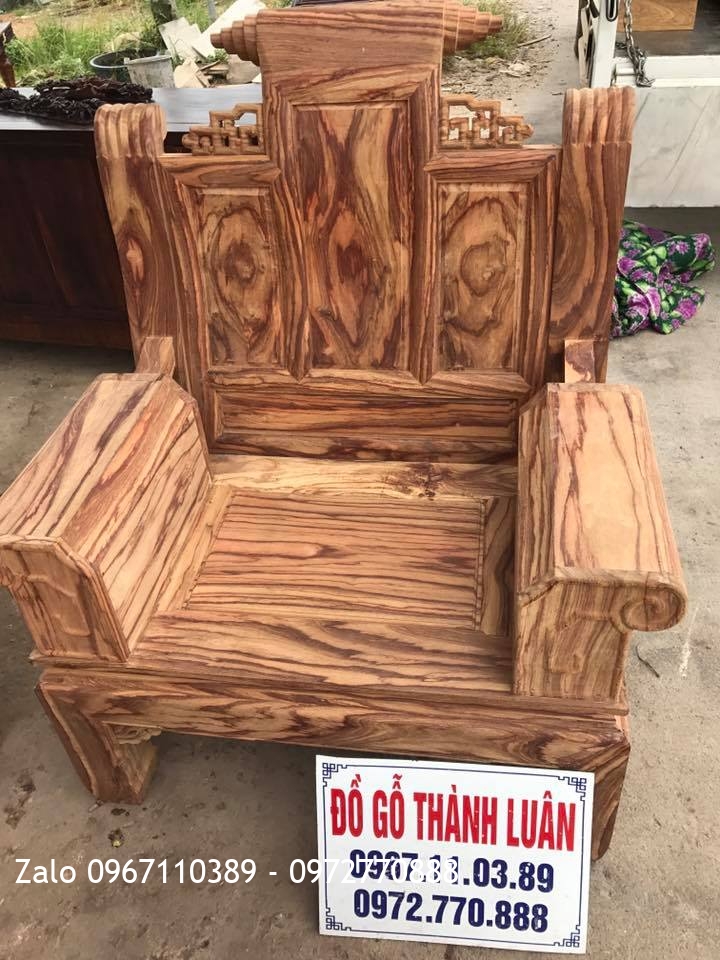 VÍP Bộ Ghế Âu Á Hộp Gỗ Hương Vân Gạch Cua.