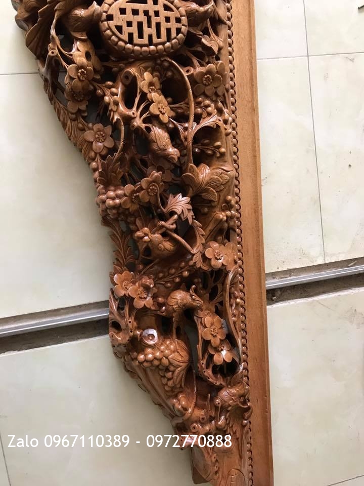 Sập Thập Điểu Quần Mai Gỗ Gụ TỨ DIỆN VÍP. A Minh TPHCM,.