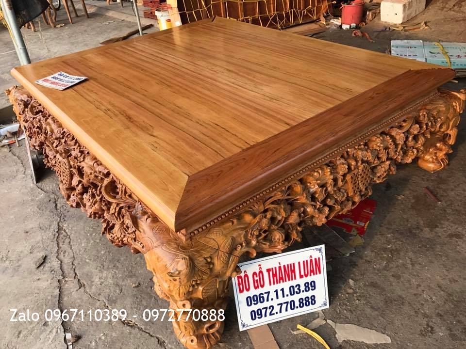 Sập Thập Điểu Quần Mai Gỗ Gụ TỨ DIỆN VÍP. A Minh TPHCM.