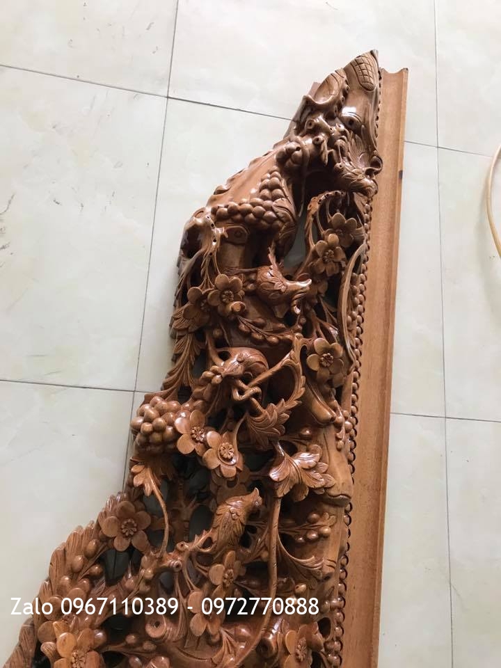 Sập Thập Điểu Quần Mai Gỗ Gụ TỨ DIỆN VÍP. A Minh TPHCM..