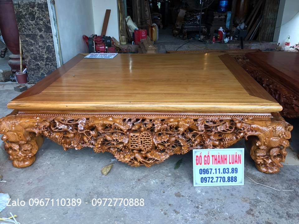 2 Sập Thập Điểu Quần Mai Gỗ Gụ và Gỗ Cẩm Nam Phi. Khách Hà Nội