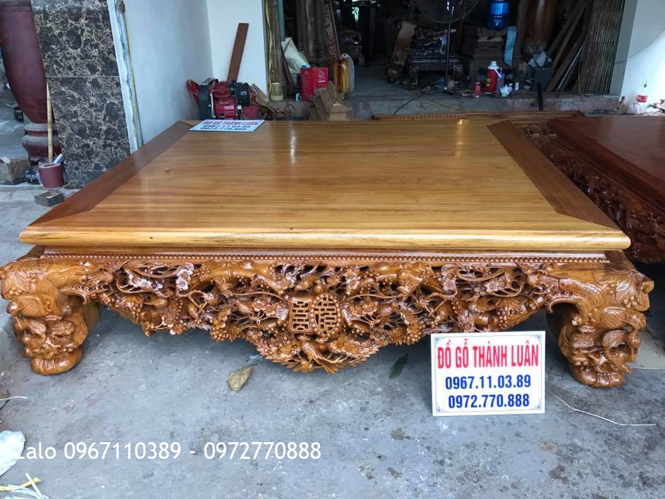 2 Sập Thập Điểu Quần Mai Gỗ Gụ và Gỗ Cẩm Nam Phi. Khách Hà Nội.