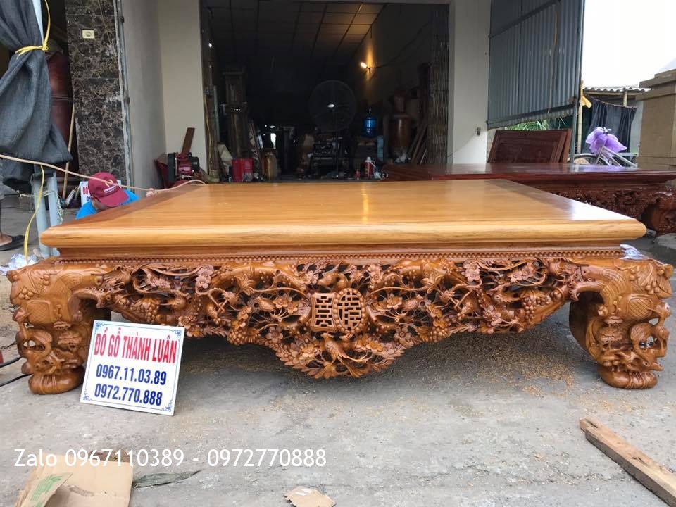2 Sập Thập Điểu Quần Mai Gỗ Gụ và Gỗ Cẩm Nam Phi. Khách Hà Nội..