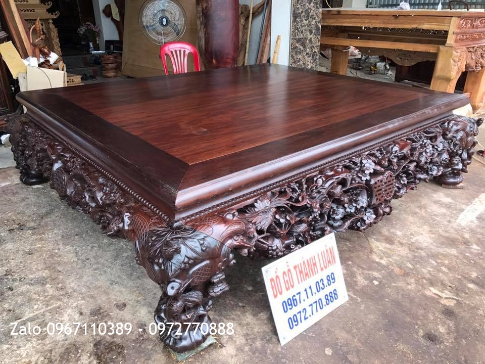 Sập Thập Điểu Quần Mai Gỗ Gụ. Chú Mạnh Phúc Thọ HN