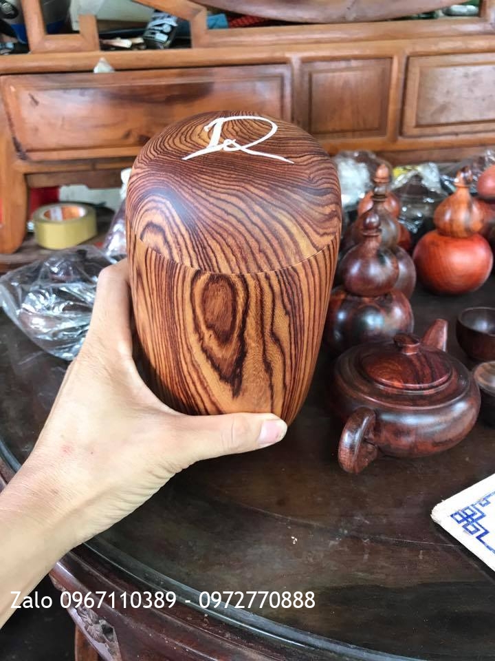 Hộp Đựng Trà Gỗ Cẩm Lai Liền Khối