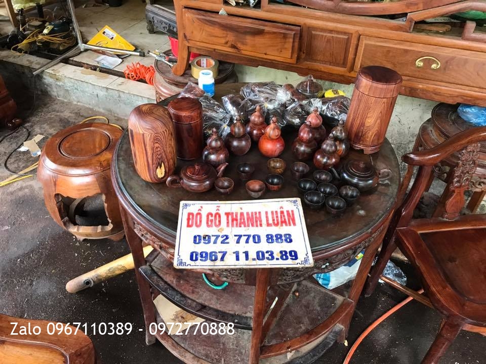 Hộp Đựng Trà Gỗ Cẩm Lai Liền Khối,,