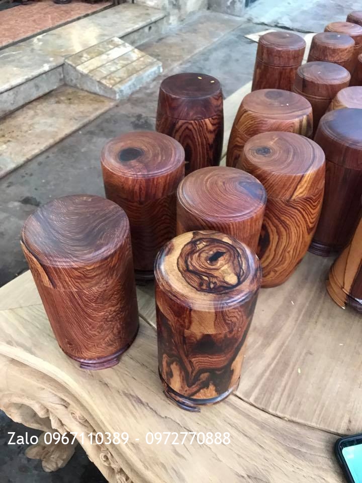 Hộp Đựng Trà Gỗ Cẩm Lai Liền Khối,