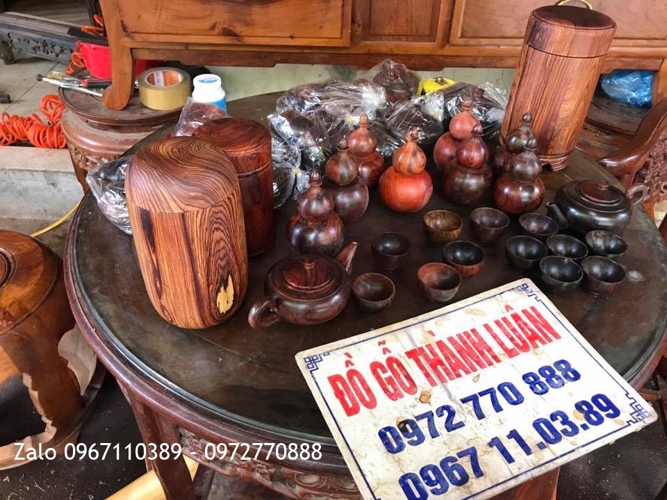 Hộp Đựng Trà Gỗ Cẩm Lai Liền Khối