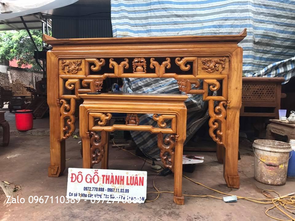 Bộ Bàn Thờ Móc Mỏ Gỗ Gụ. Khách Ecopac Hưng Yên.:.