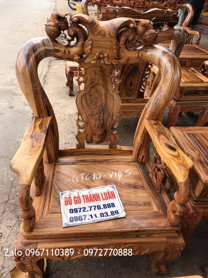 2 Bộ Bàn Ghế Gỗ Gụ Ta Quảng Bình VÍP. Mã Số GTC10- VÍP 4. GTC10 - VÍP 5,.